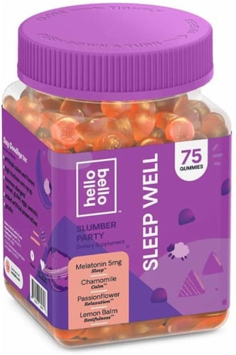 Hello Bello Melatonin and Botanicals Sleep Gummies Perspective: front