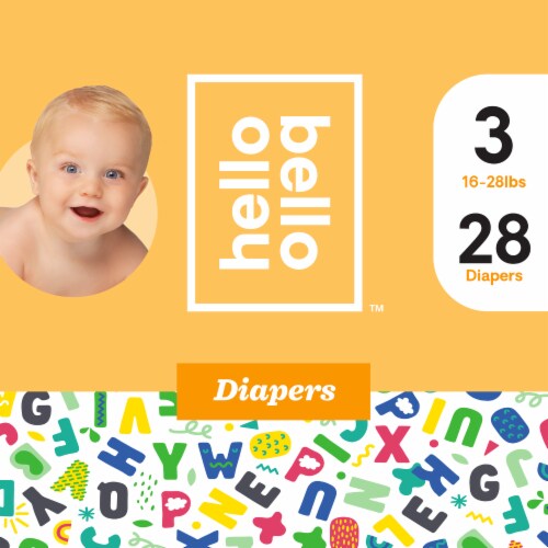 Hello Bello Baby Diapers Size 3 (16-28 lbs) Perspective: front