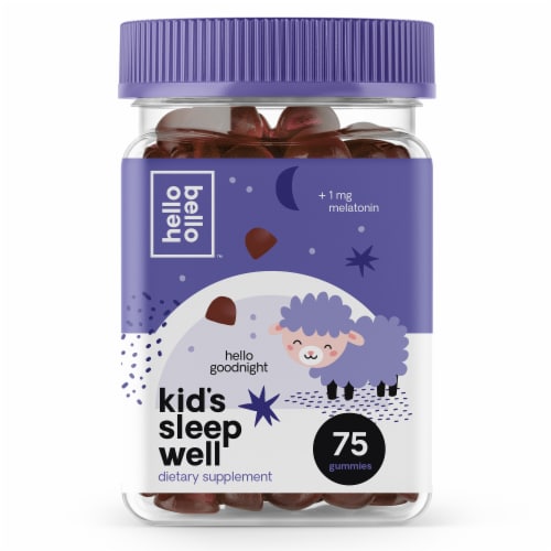 Hello Bello™ Kid's Sleep Well Gummy Dietary Supplement Perspective: front