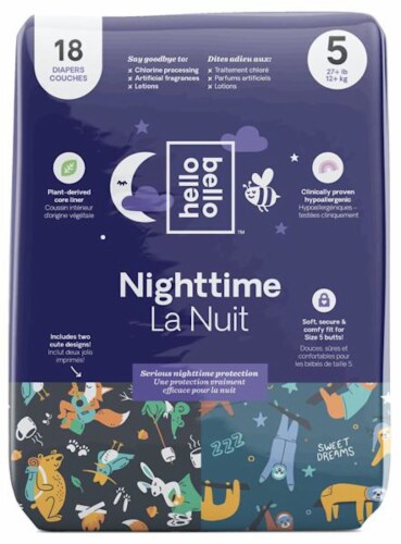 Hello Bello Size 5 Nighttime Diapers Perspective: front