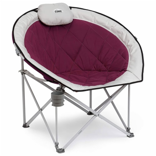 Core Equipment Oversized Padded Round Moon Outdoor Camping Folding