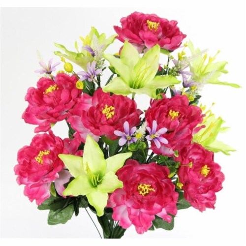 Admired by Nature ABN1B009-BT-CEL Spring Artificial Flowers & Mixed Bush Stems for Home, Wedd Perspective: front