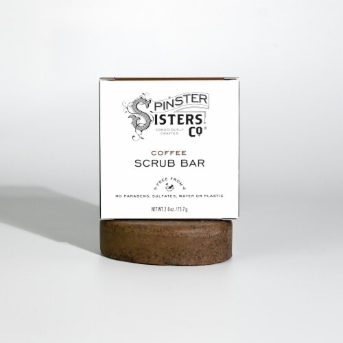 Spinster Sisters Co® Coffee Scrub Bar Perspective: front