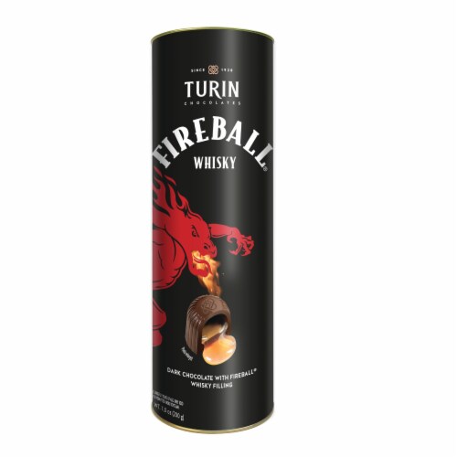 Turin Fireball Whiskey Dark Chocolates Perspective: front