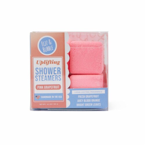 Fizz & Bubble Shower Steamers Pink Grapefruit Perspective: front