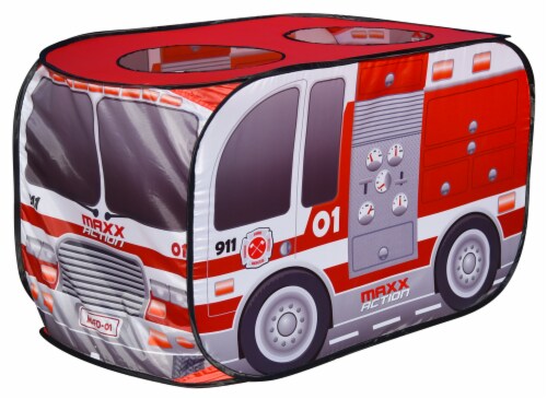 Sunny Days Maxx Action Fire Truck Pop-Up Tent Perspective: front