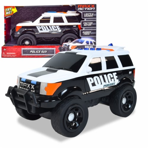 Maxx Action Police SUV Large Rescue Vehicle Perspective: front