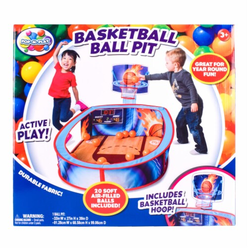 Sunny Days Pop-N-Play Basketball Ball Pit Perspective: front