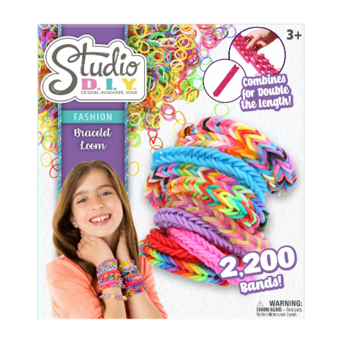 Sunny Days Studio DIY Fashion Bracelet Loom Activity Set Perspective: front