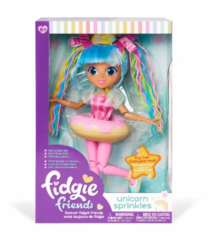 Sunny Days Fidgie Friends Unicorn Sprinkles Doll Perspective: front