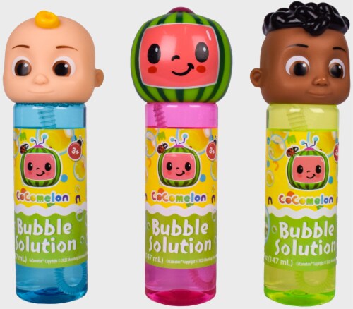 Sunny Days Cocomelon Bubble Solution Refill Bottle - Assorted Perspective: front