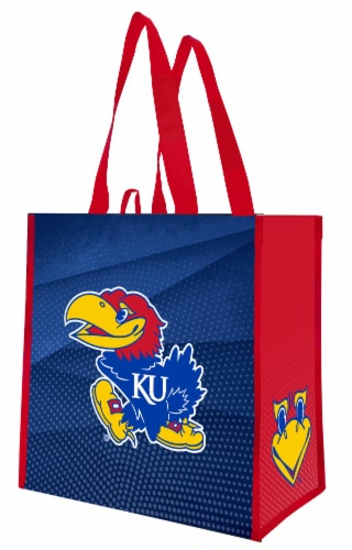 University of Kansas Reusable Tote Bag Perspective: front