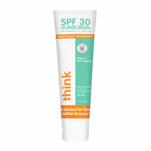 Thinksport Safe Aloe & Tea Leaves Sunscreen Perspective: front