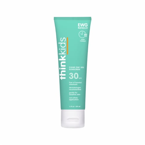 Thinksport® Kids Clear Zinc Sunscreen Perspective: front