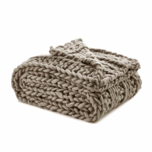 Cozy Tyme Yolly Channel Knit Throw 50 X70 Taupe 50 x 70 Pick n Save