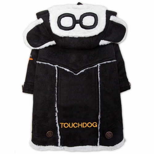 Touchdog Tuskegee Aero-Vintage Designer Dog Coat Perspective: front