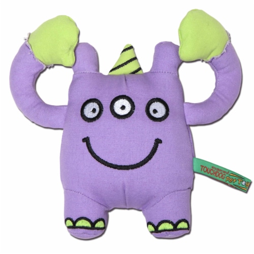 Touchdog Cartoon Three eyed Monster Plush Dog Toy One Size Smith s Food and Drug