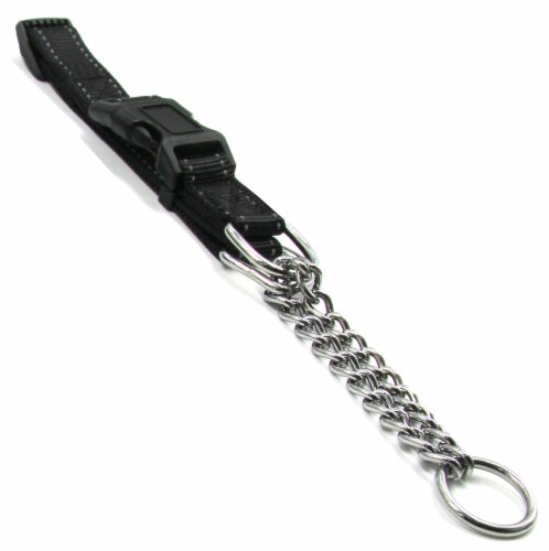 Pet Life Tutor-Sheild Martingale Safety and Training Chain Dog Collar Perspective: front