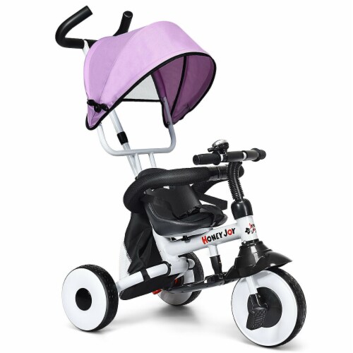 Gymax 4 In 1 Pink Kids Baby Stroller Tricycle Detachable Learning Toy Bike 1 unit Fred Meyer
