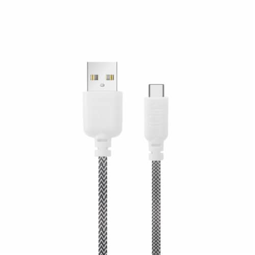 Ihip 10ft Braided Type-c Charging Cable For Android Perspective: front