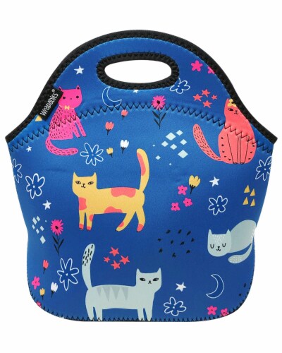 Wrapables Insulated Neoprene Lunch Bag, Cute Kitties, 1 - Kroger