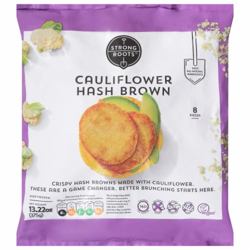 Strong Roots™ Frozen Cauliflower Hash Browns Perspective: front