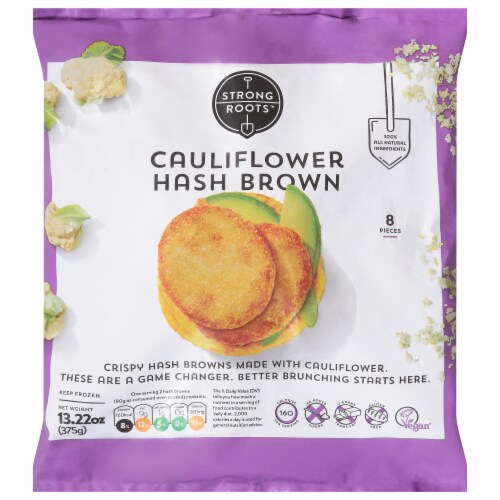 Strong Roots™ Frozen Cauliflower Hash Browns Perspective: front