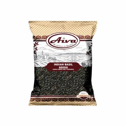 Aiva Tukmaria ( Basil Seeds or Sabja Seeds ) 3.5 oz Perspective: front