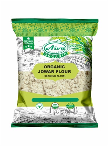 Aiva Organic Juwar Flour (Sorghum Flour) 2 lb Perspective: front