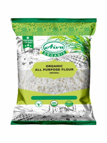 Aiva Organic All Purpose Flour (Maida) 2 lb Perspective: front