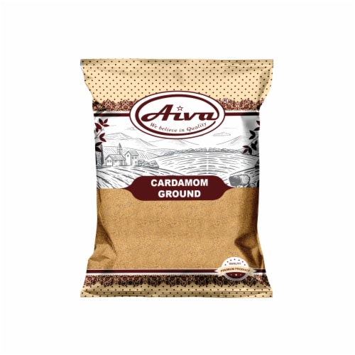 Aiva Cardamom Ground - Elaichi Powder (Cardamom Powder) 3.5 oz Perspective: front