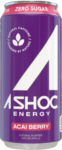 Adrenaline Shoc Acai Berry Smart Energy Drink Perspective: front