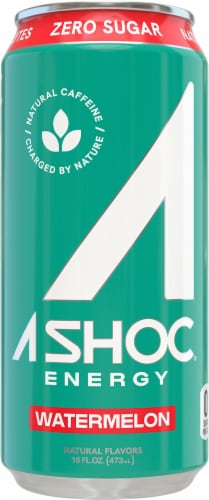 ASHOC Accelerator Watermelon Smart Energy Drink Can Perspective: front