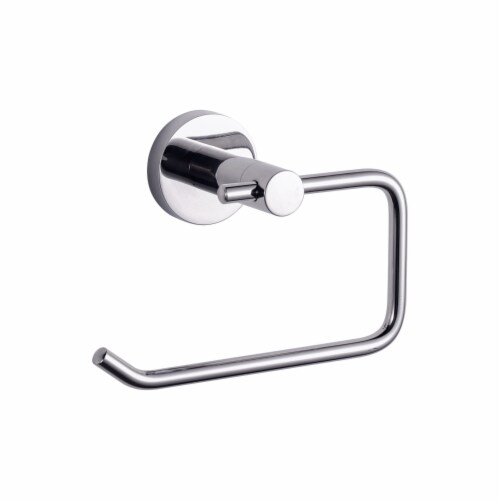 Bagno Nera Stainless Steel Toilet Paper Holder - Chrome Perspective: front