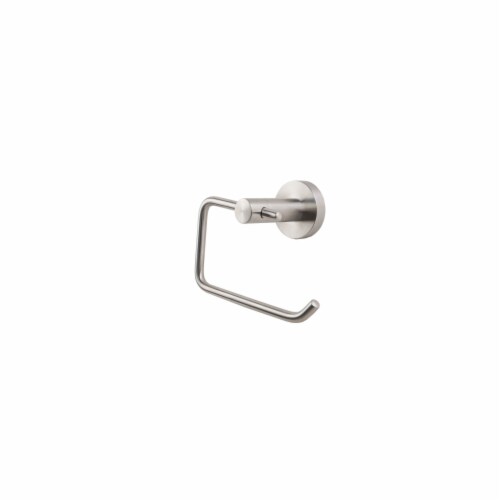 Bagno Nera Stainless Steel Toilet Paper Holder - Satin Nickel Perspective: front