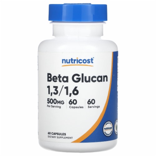 nutricost beta glucan 500mg 1 3 1 6 d glucan