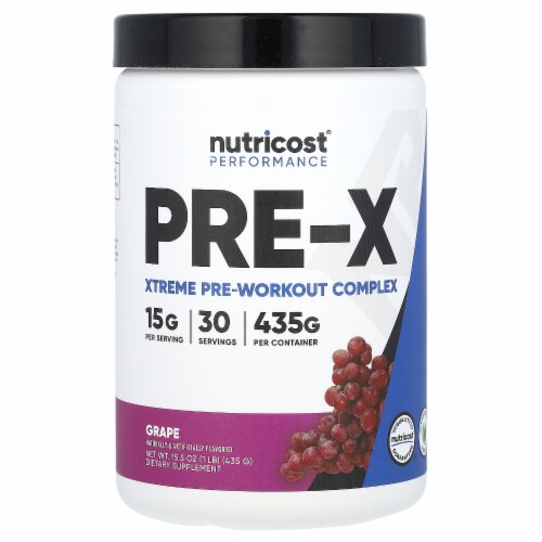 Nutricost Performance PREX Xtreme PreWorkout Complex Grape 1 lb