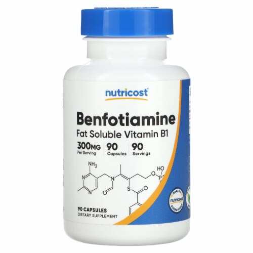 Nutricost Benfotiamine 300 mg - 90 Capsules, 90 Count - Smith’s Food ...