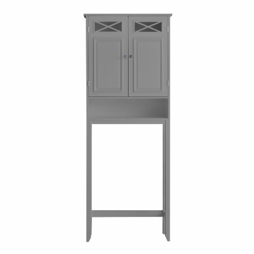 Elegant Home Fashions Wooden Over Toilet Cabinet Adjustable Shelves EHF-6803G Perspective: front