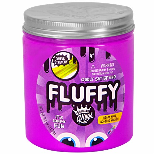 Compound Kings Oddly Satisfying Fluffy Slime Jar - Purple Perspective: front