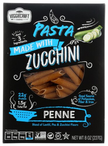 Veggiecraft Farms™ Zucchini Penne Pasta Perspective: front