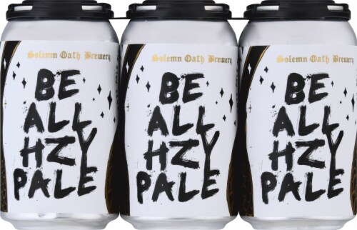 Solemn Oath Brewery Be All Hazy Pale Ale Perspective: front