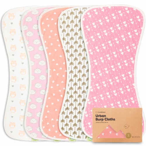 Pink store burp cloths