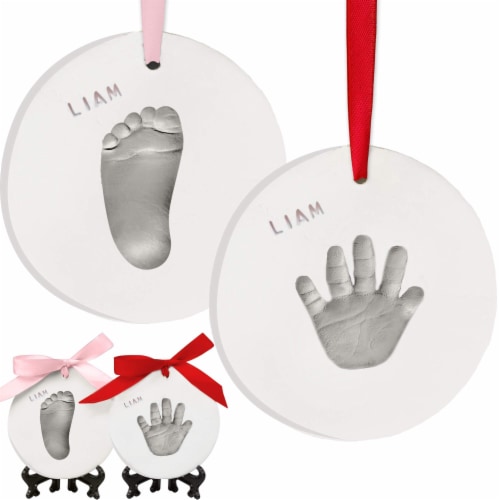 Baby Hand And Footprint Kit,baby Keepsake Handprint Kit,handprint Ornament  Maker (golden Paint) - Temu