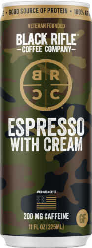 Black Rifle® Espresso Cream Iced Coffee Can Perspective: front