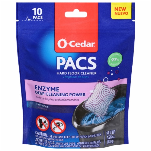 O-Cedar® Lavender Enzyme Floor Cleaning Pacs Perspective: front