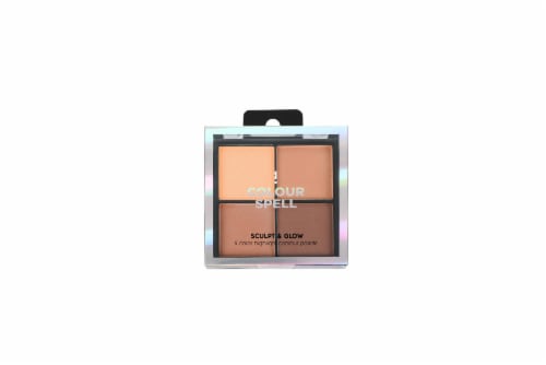 Colour Spell Sculpt & Glow 4 Color Highlight Contour Palette Perspective: front