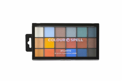 Colour Spell 18 Shade Eyeshadow Palette - Atlantis Perspective: front