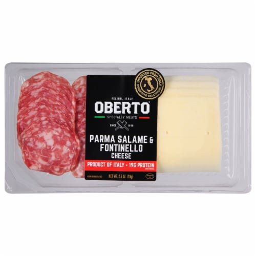 Oberto® Parma Salame & Fontinello Cheese Perspective: front