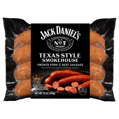 Jack Daniel's® Texas Style Smokehouse Smoked Pork & Beef Sausage Links Perspective: front